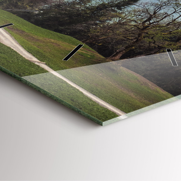 Orologio quadrato Vista sulle montagne