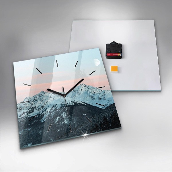 Orologio quadrato Catena montuosa in inverno