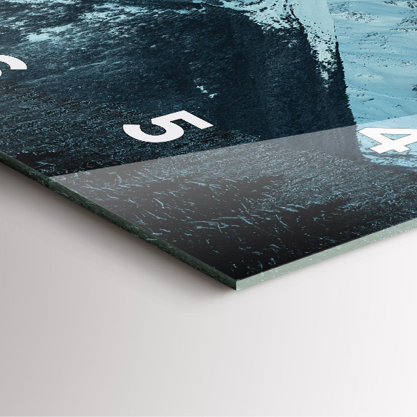 Orologio quadrato Catena montuosa in inverno