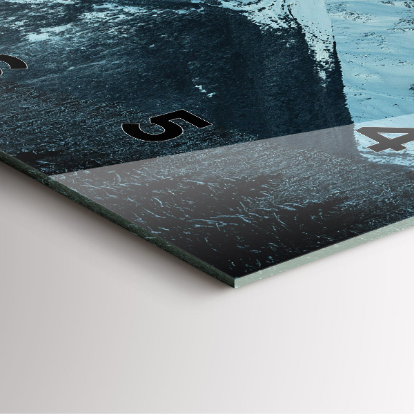 Orologio quadrato Catena montuosa in inverno