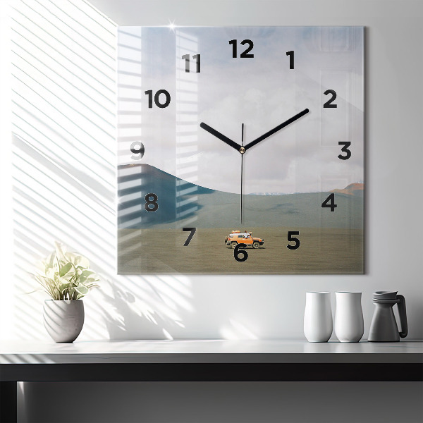 Orologio quadrato Veicolo nel deserto della Kamchatka