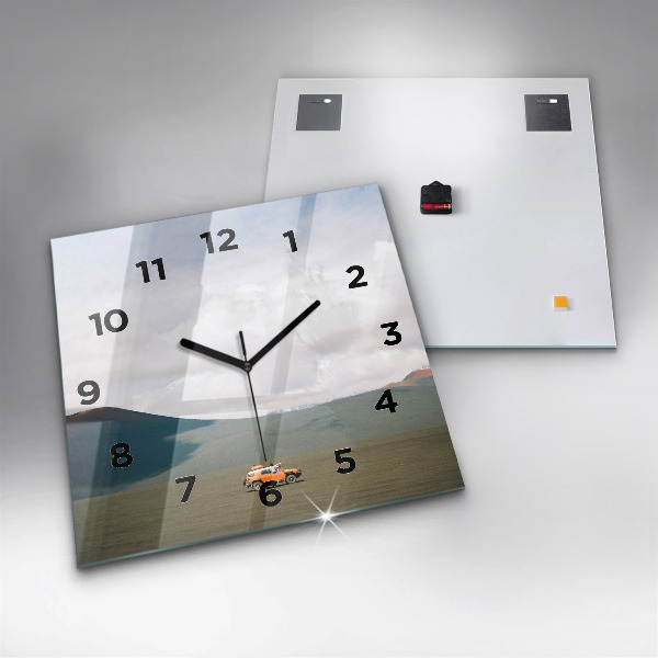 Orologio quadrato Veicolo nel deserto della Kamchatka