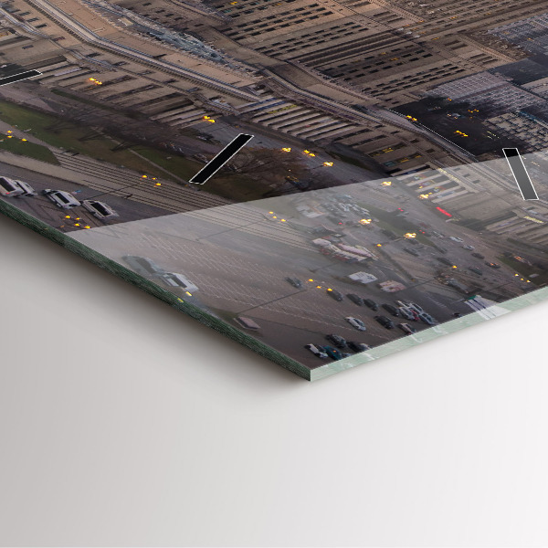 Orologio quadrato Panorama di Varsavia