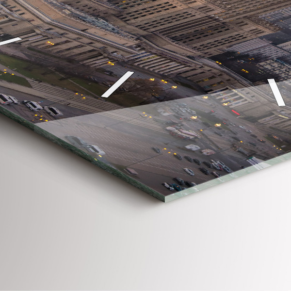 Orologio quadrato Panorama di Varsavia