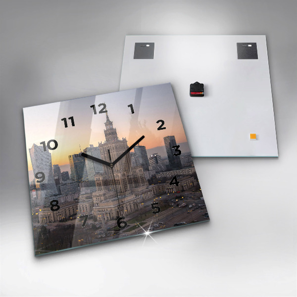 Orologio quadrato Panorama di Varsavia