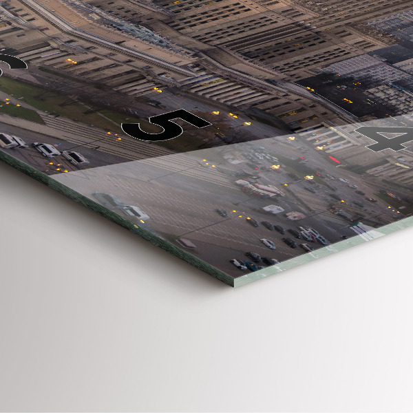 Orologio quadrato Panorama di Varsavia