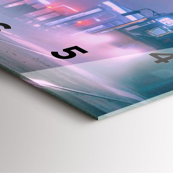 Orologio quadrato Varsavia nella nebbia