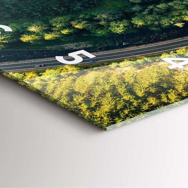 Orologio quadrato La foresta vista dall'alto