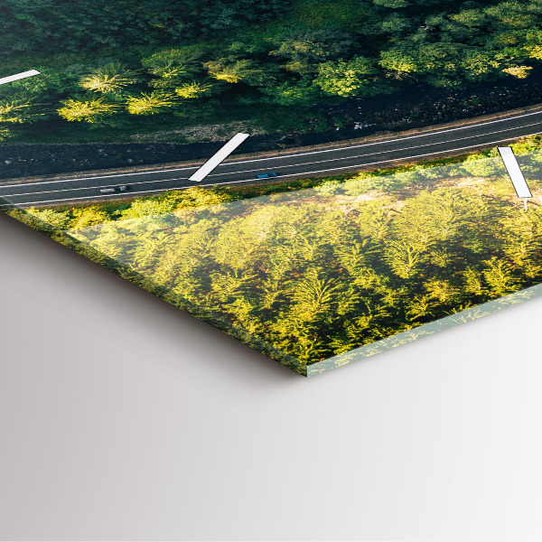 Orologio quadrato La foresta vista dall'alto