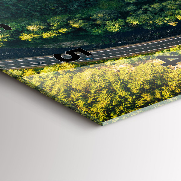 Orologio quadrato La foresta vista dall'alto