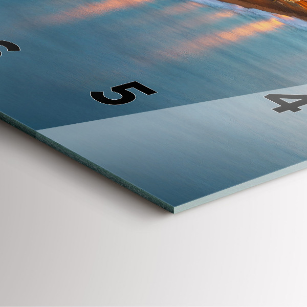 Orologio quadrato in vetro Spiaggia di Barcellona