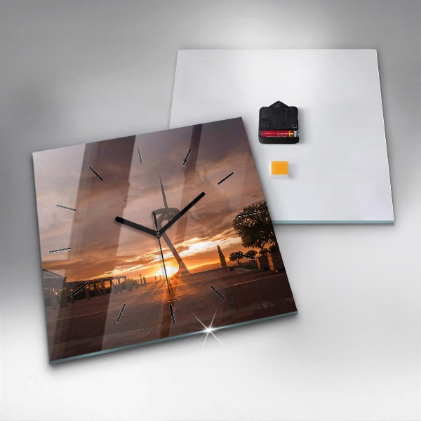 Orologio quadrato Parco Olimpico di Barcellona