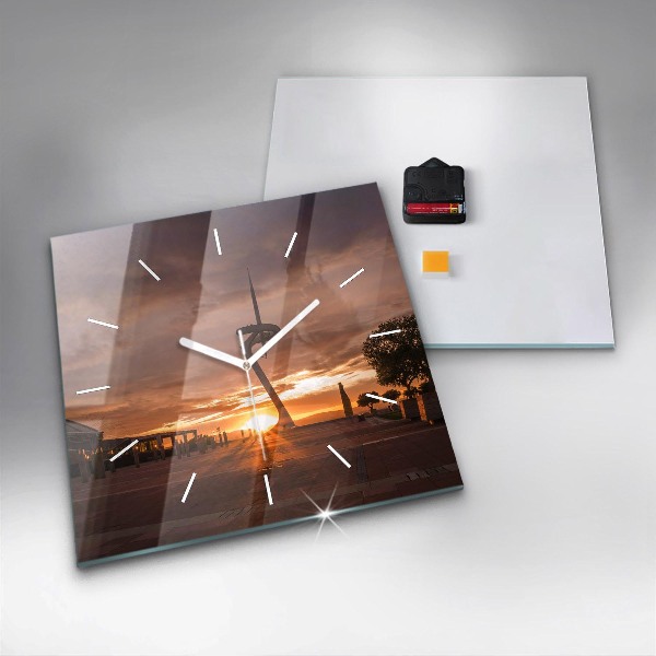 Orologio quadrato Parco Olimpico di Barcellona