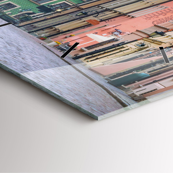 Orologio quadrato in vetro Città Vecchia di Varsavia