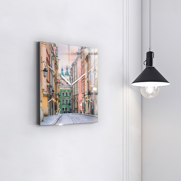 Orologio quadrato in vetro Città Vecchia di Varsavia