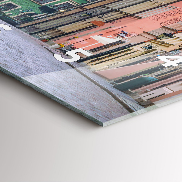 Orologio quadrato in vetro Città Vecchia di Varsavia