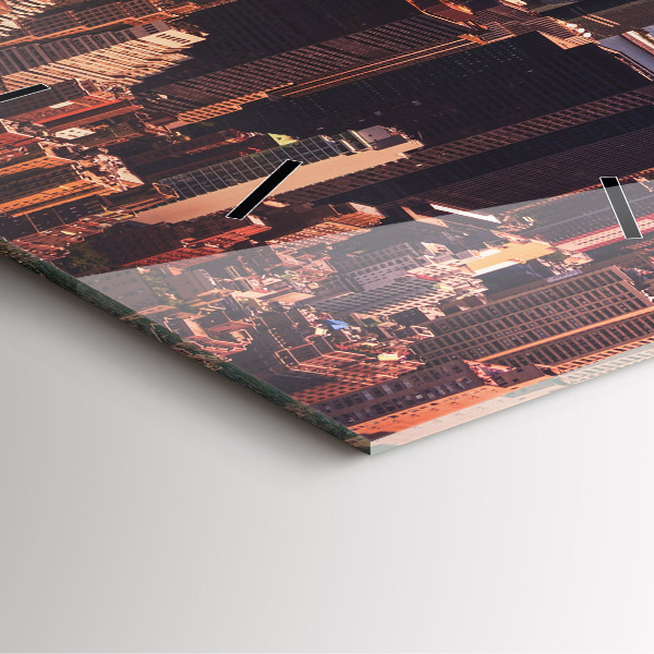 Orologio quadrato Panorama della città ovest