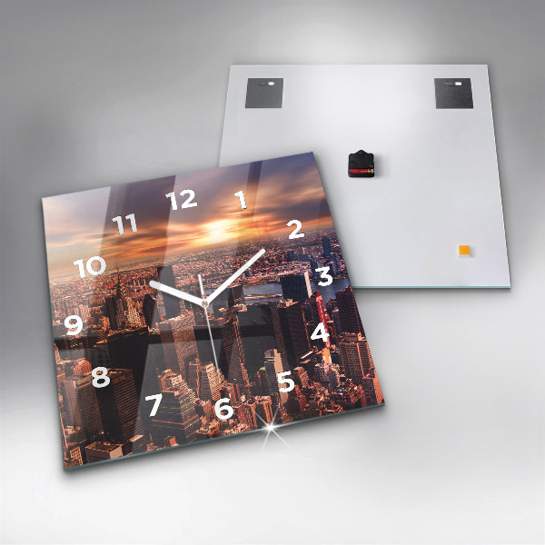 Orologio quadrato Panorama della città ovest