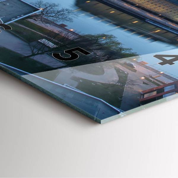 Orologio quadrato Breslavia da un drone