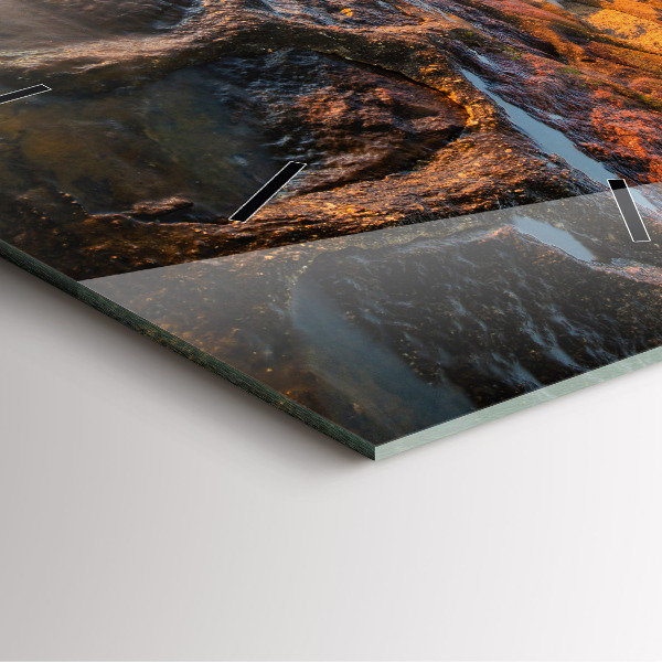 Orologio quadrato Il Faro e il Mar Baltico