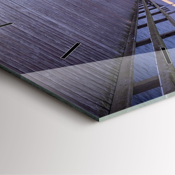 Orologio quadrato Molo sul Mar Baltico