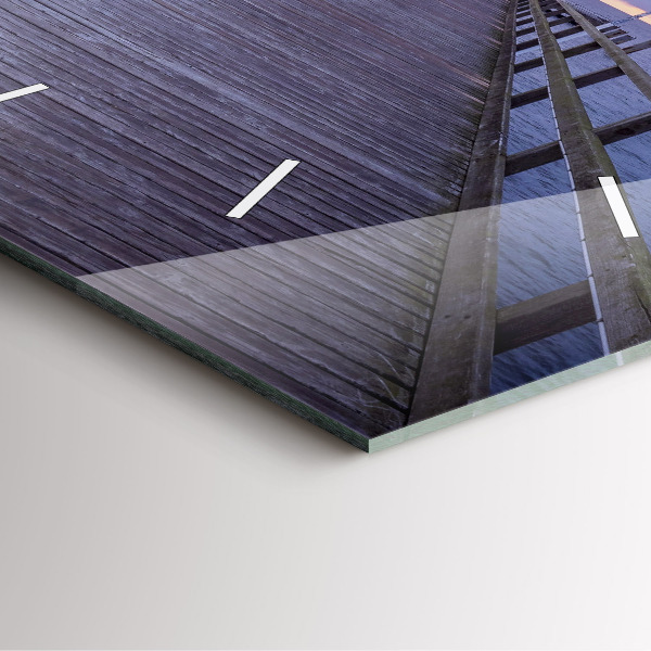 Orologio quadrato Molo sul Mar Baltico