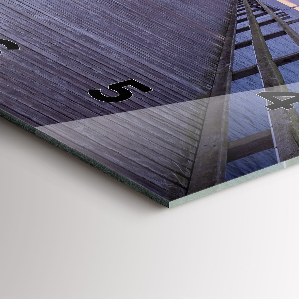 Orologio quadrato Molo sul Mar Baltico