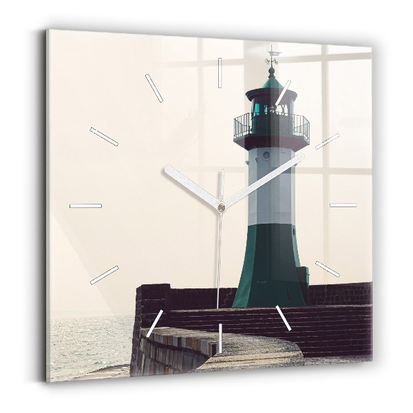 Orologio quadrato Il faro e il mare