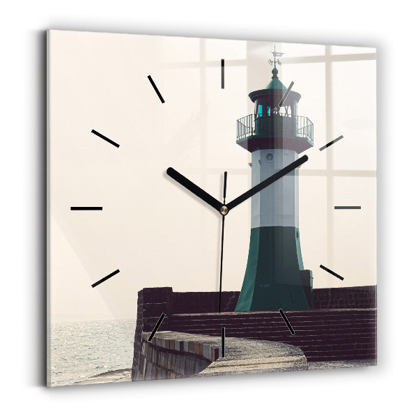 Orologio quadrato Il faro e il mare