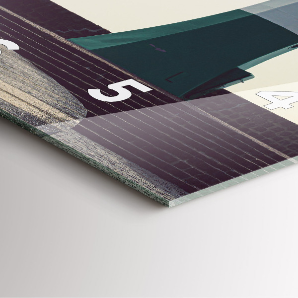 Orologio quadrato Il faro e il mare