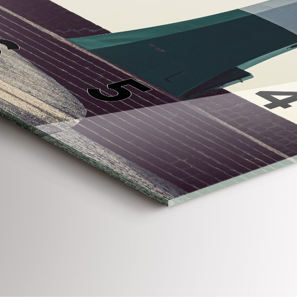 Orologio quadrato Il faro e il mare