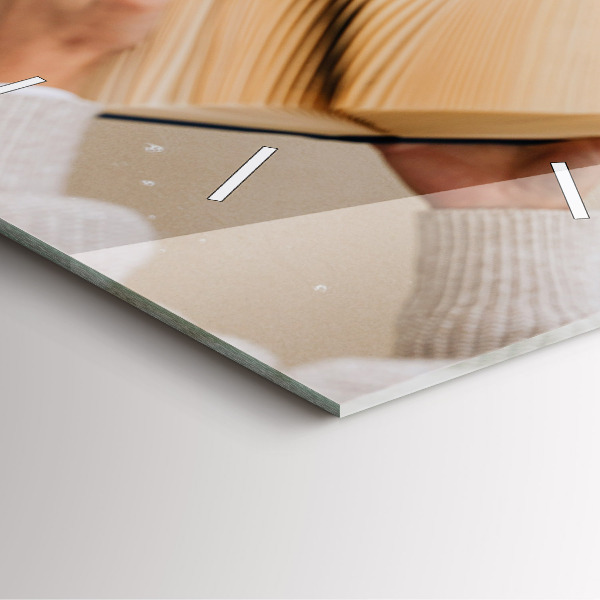 Orologio quadrato Un momento con un libro