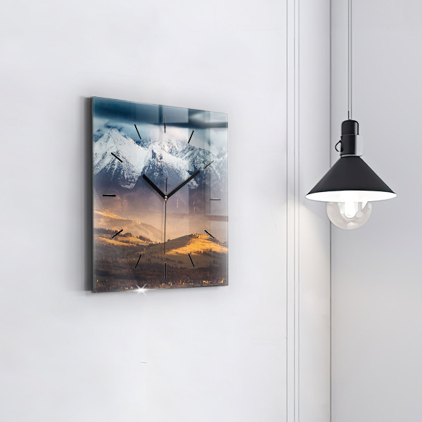 Orologio quadrato Paesaggio invernale dei Monti Tatra