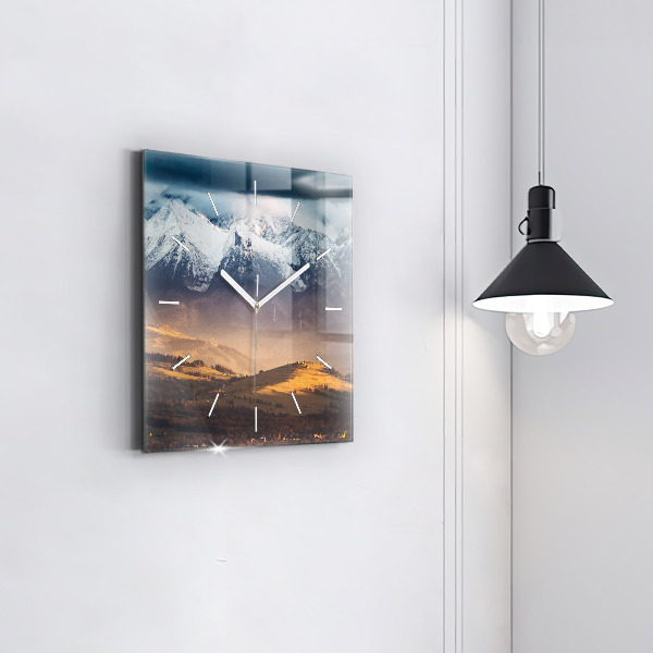 Orologio quadrato Paesaggio invernale dei Monti Tatra