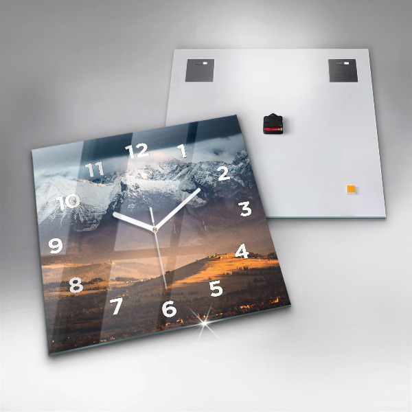 Orologio quadrato Paesaggio invernale dei Monti Tatra