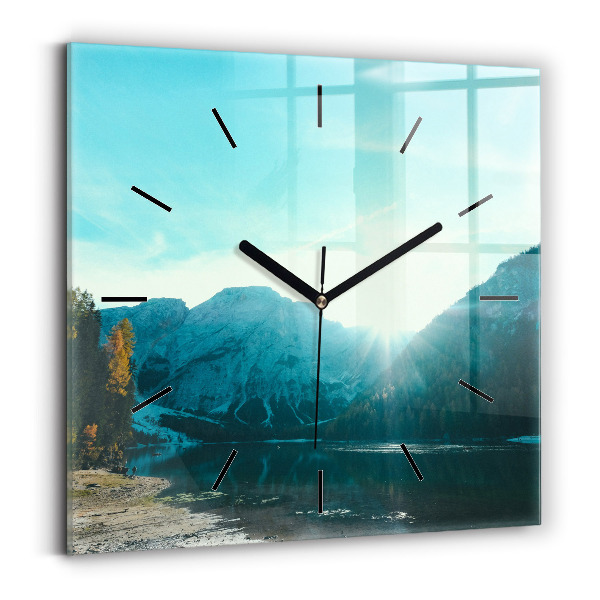 Orologio quadrato Montagna e fiume in Polonia
