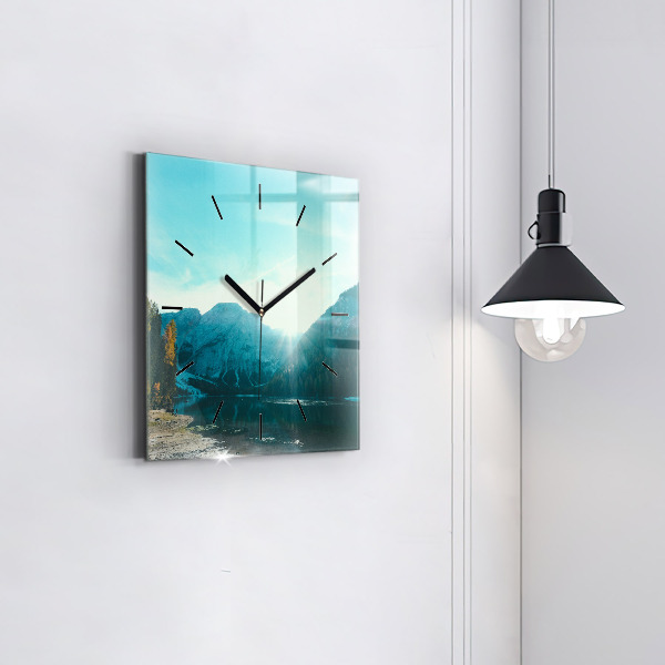 Orologio quadrato Montagna e fiume in Polonia