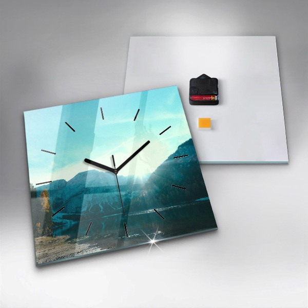 Orologio quadrato Montagna e fiume in Polonia