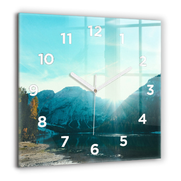 Orologio quadrato Montagna e fiume in Polonia