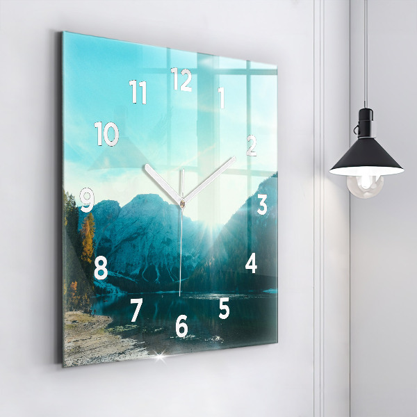 Orologio quadrato Montagna e fiume in Polonia