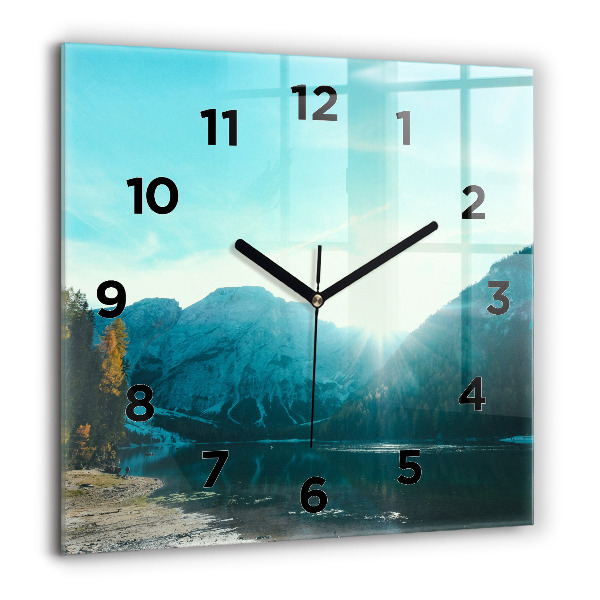 Orologio quadrato Montagna e fiume in Polonia