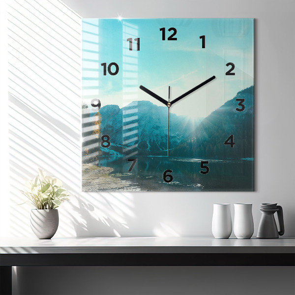 Orologio quadrato Montagna e fiume in Polonia