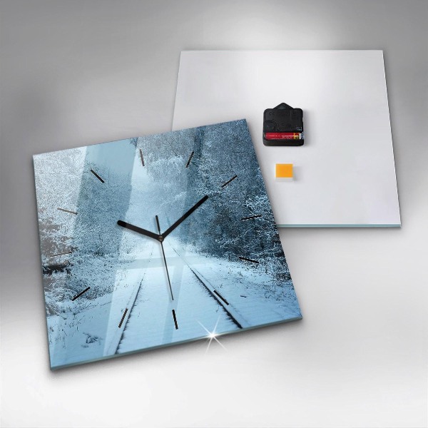 Orologio quadrato Cervi sulle tracce