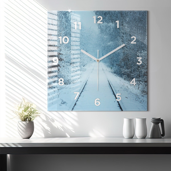 Orologio quadrato Cervi sulle tracce