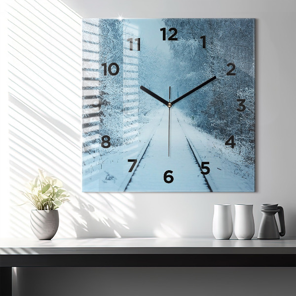 Orologio quadrato Cervi sulle tracce