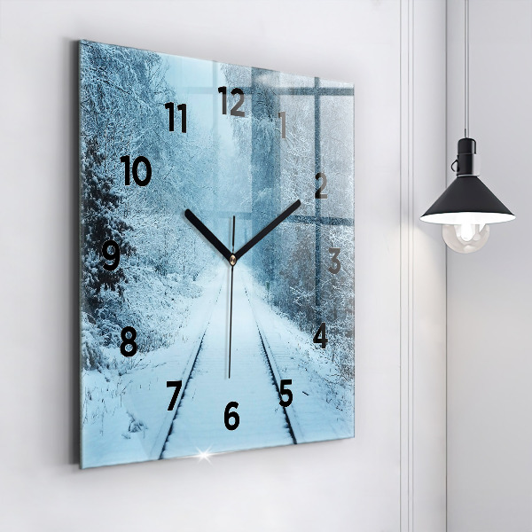 Orologio quadrato Cervi sulle tracce