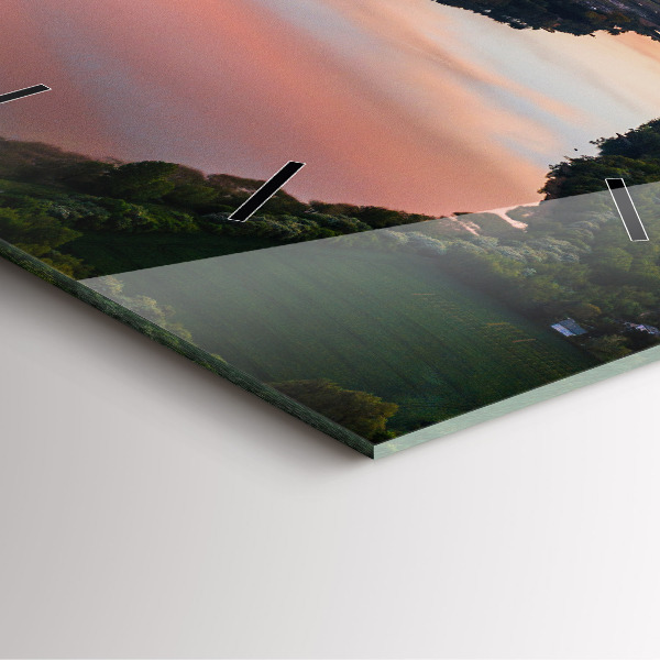 Orologio quadrato Vista lago