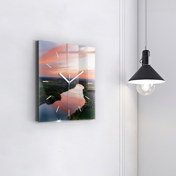 Orologio quadrato Vista lago