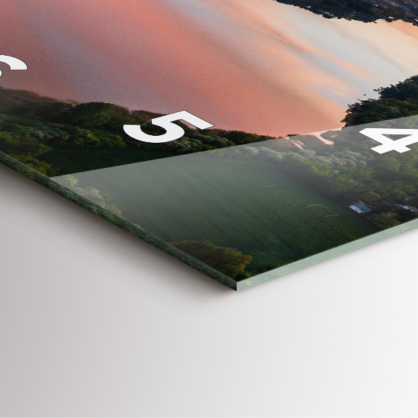 Orologio quadrato Vista lago