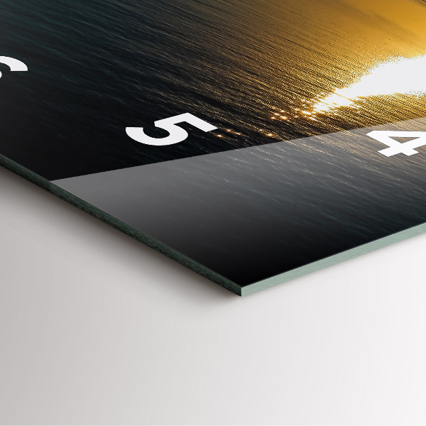 Orologio quadrato Paesaggio dell'alba